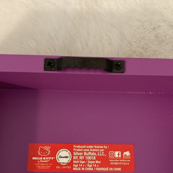 Hello Kitty Halloween Witch Tabletop or Wall Hanging Sign - Picture 4 of 7